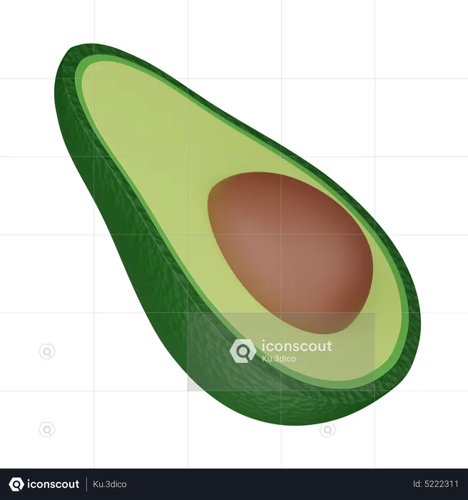 Avocat  3D Icon