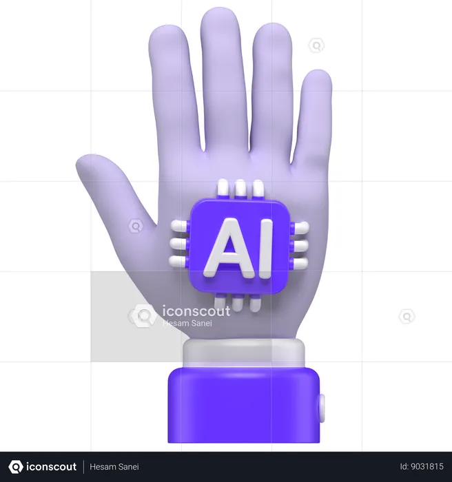 Tu as une main  3D Icon