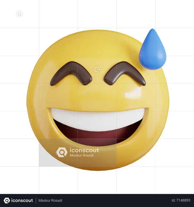 Awkward Emoji Emoji 3D Icon