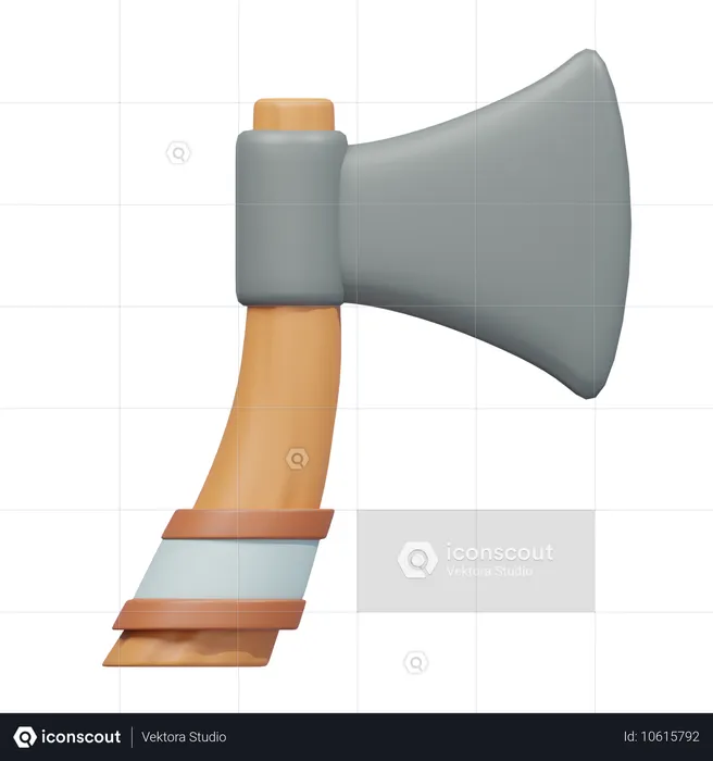 斧  3D Icon