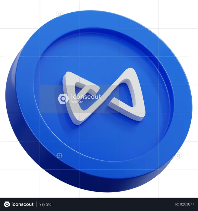 Eixo infinito Logo 3D Icon