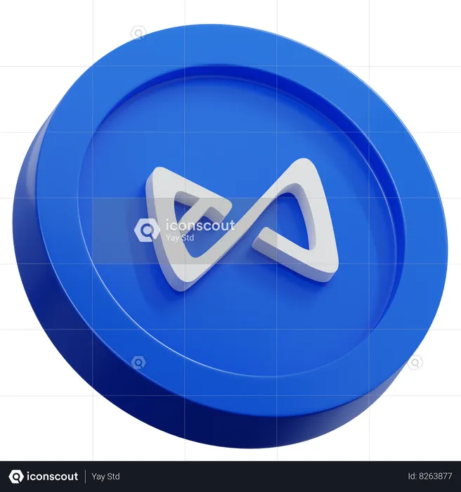 Axie Infinity Logo 3D Icon