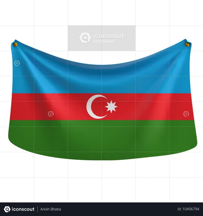 Azerbaijan Flag 3D Icon
