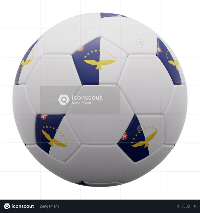 Azores Ball Flag 3D Icon