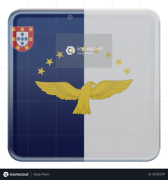 Azores Flag Flag 3D Flag