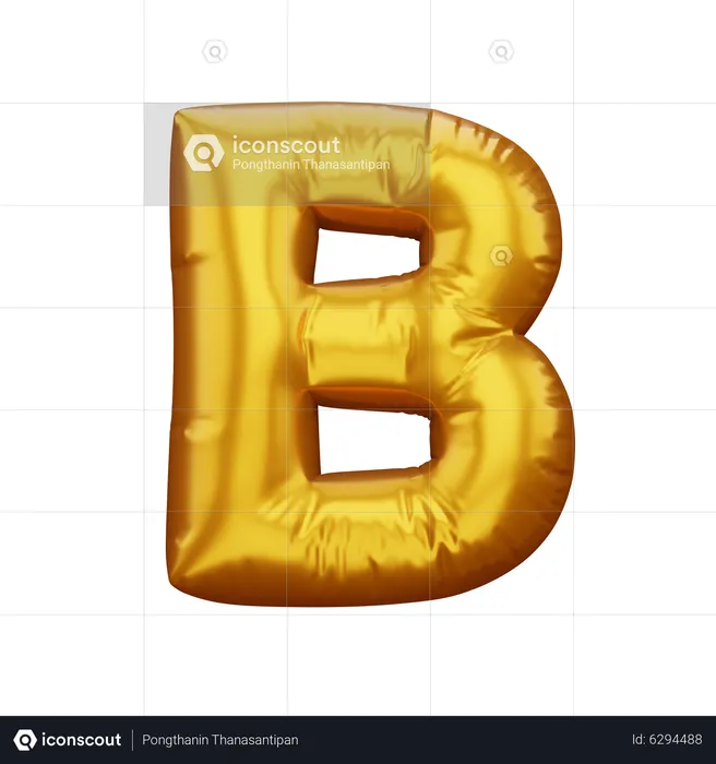 B  3D Icon