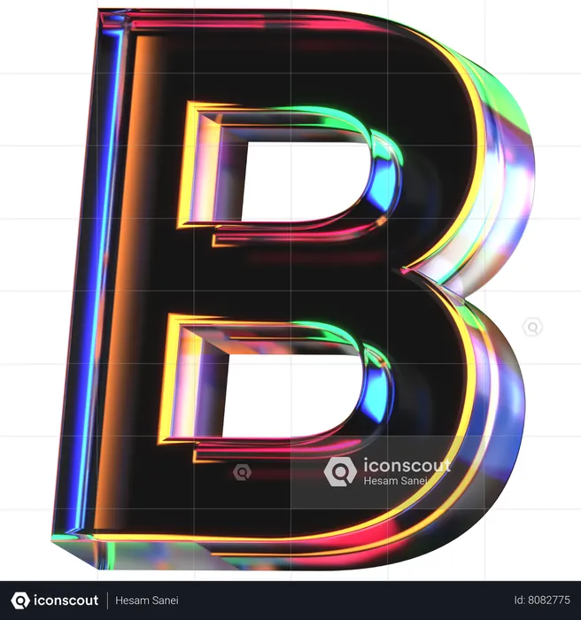 Letra b  3D Icon