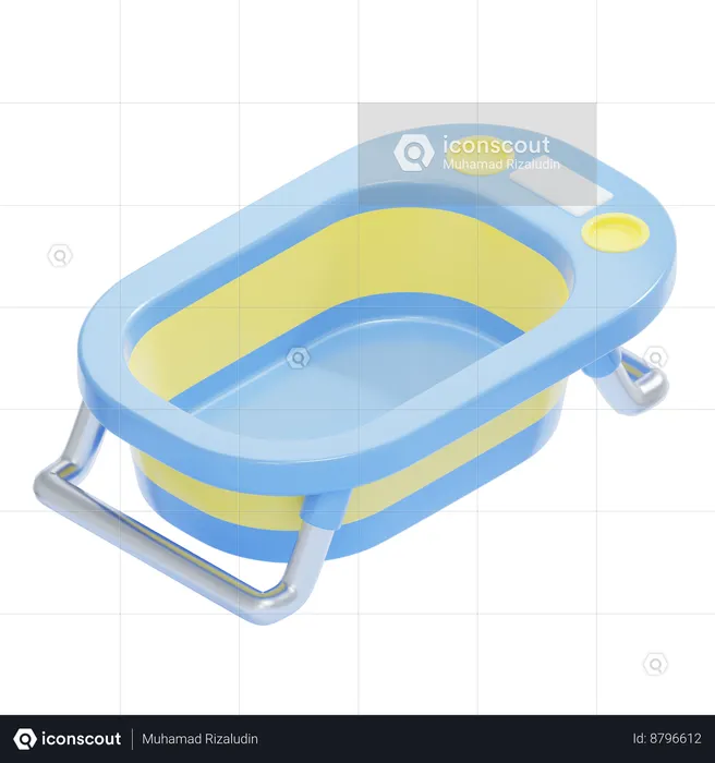 Baby bath tub  3D Icon