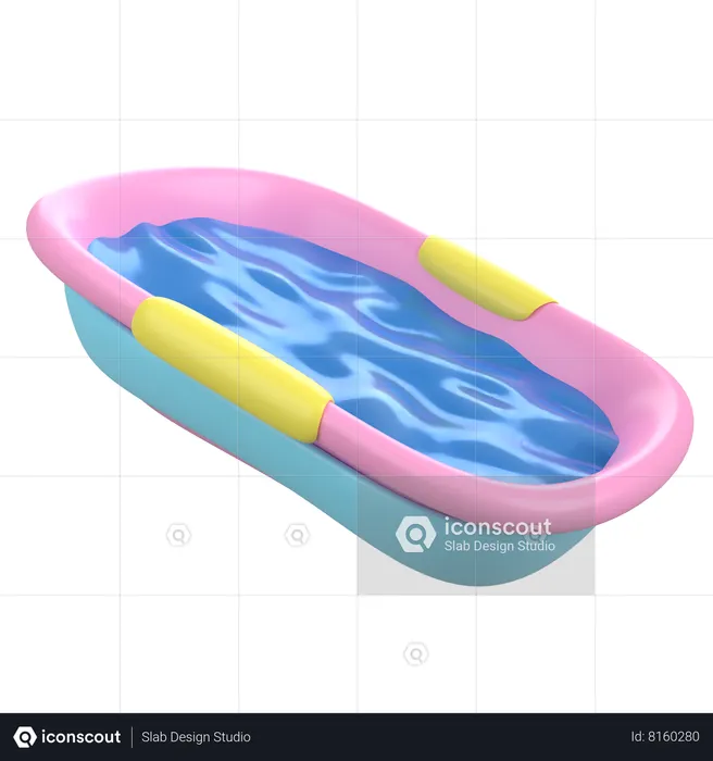 Baby Bath Tub  3D Icon