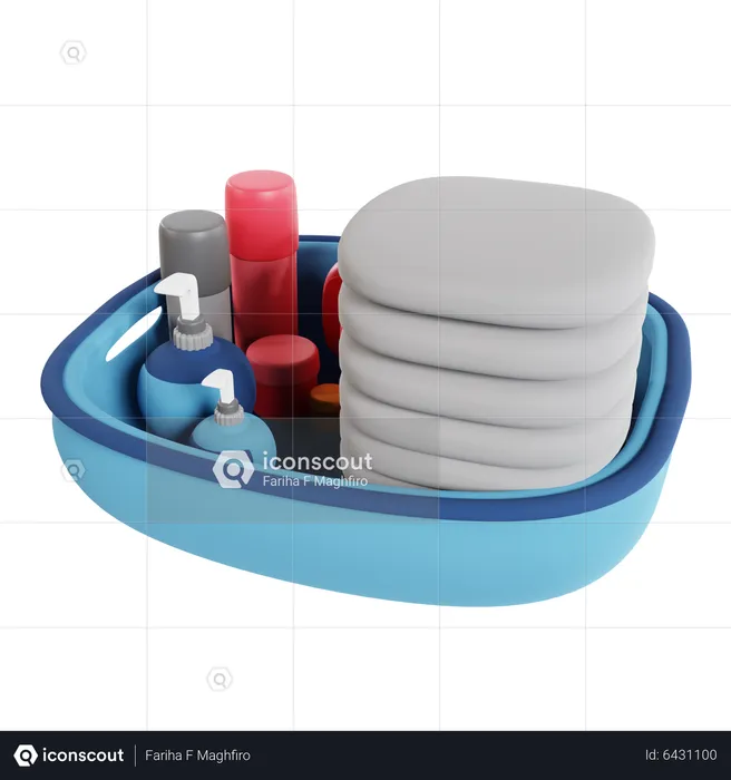 Baby Bathing Tools  3D Icon