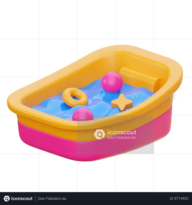 Baby Bathtub  3D Icon