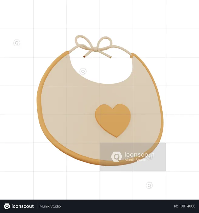 Baby Bib  3D Icon