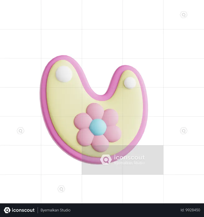 Baby Bib  3D Icon