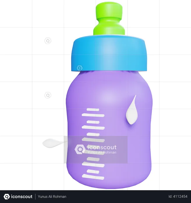 Baby bottle  3D Illustration