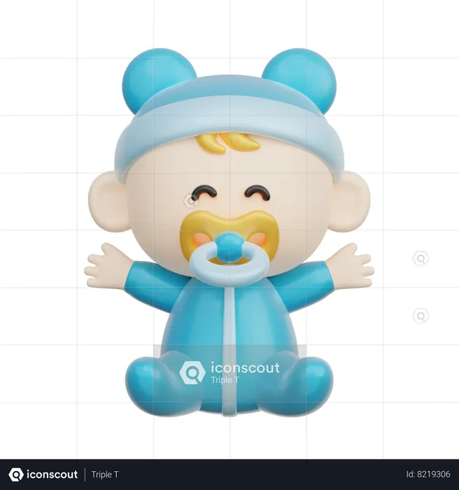 Baby Boy  3D Icon