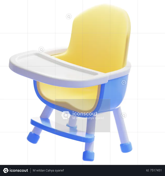 BABY CHAIR  3D Icon