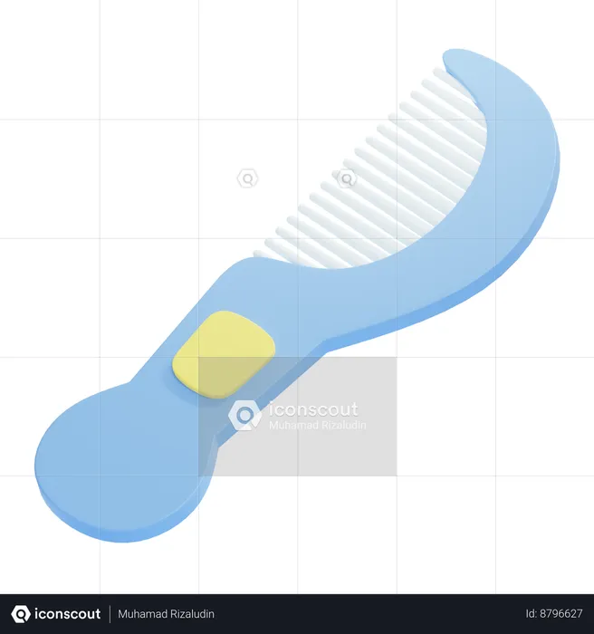 Baby comb  3D Icon