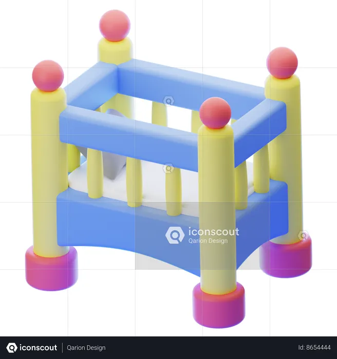 BABY CRIB  3D Icon