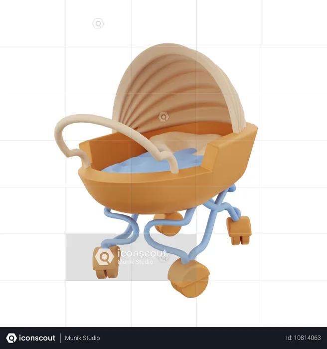 Baby Crib  3D Icon