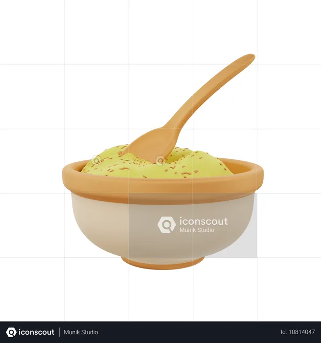 Baby Food Bowl  3D Icon