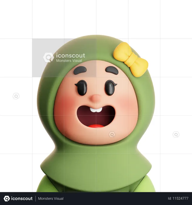 Baby Girl  3D Icon