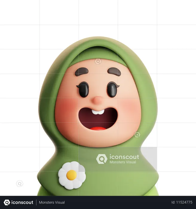 Baby Girl  3D Icon