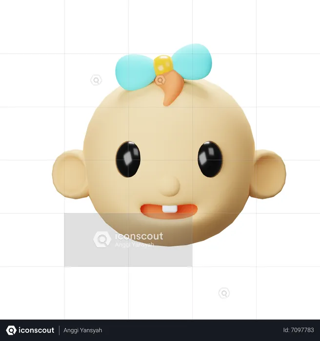 Baby Girl  3D Icon