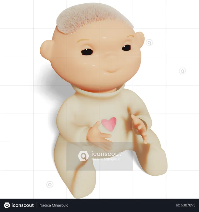 Baby In Yelow  3D Icon
