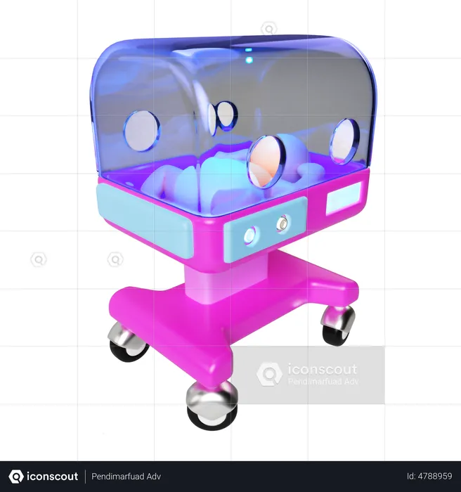 Baby Incubator  3D Illustration