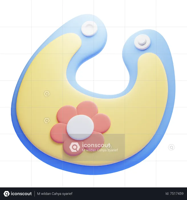 Baby-Lätzchen  3D Icon