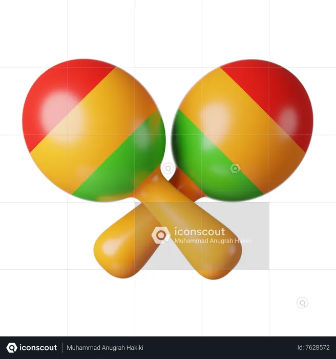 Baby Maracas  3D Icon