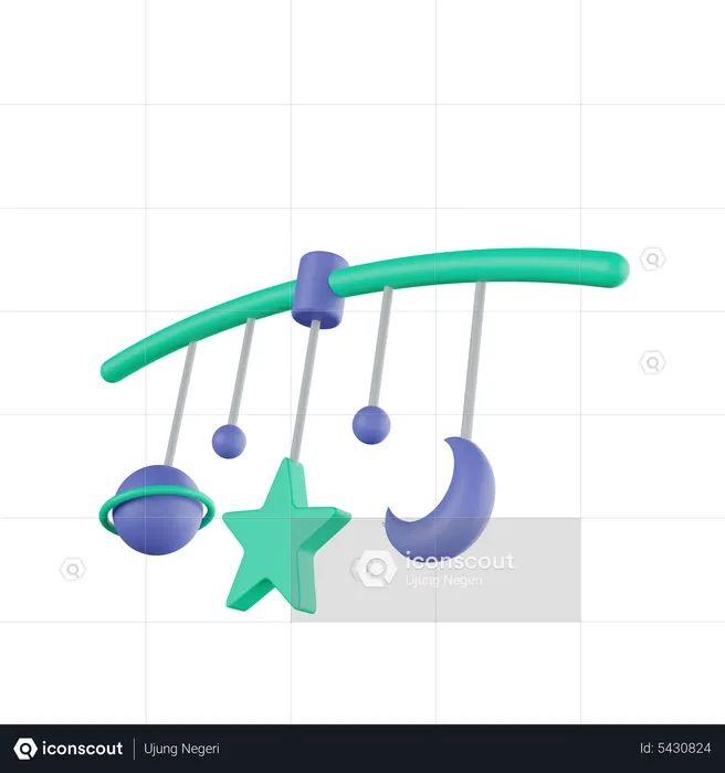 Baby Mobile  3D Icon