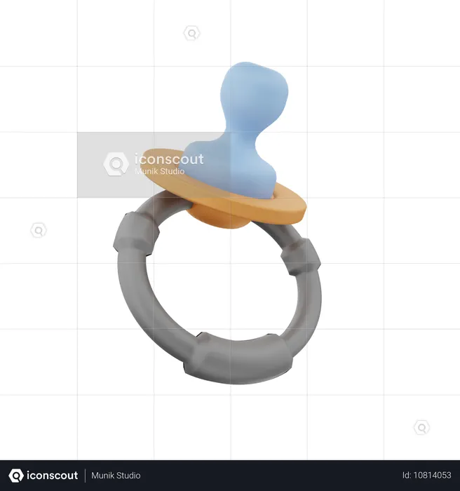 Baby Pacifier  3D Icon