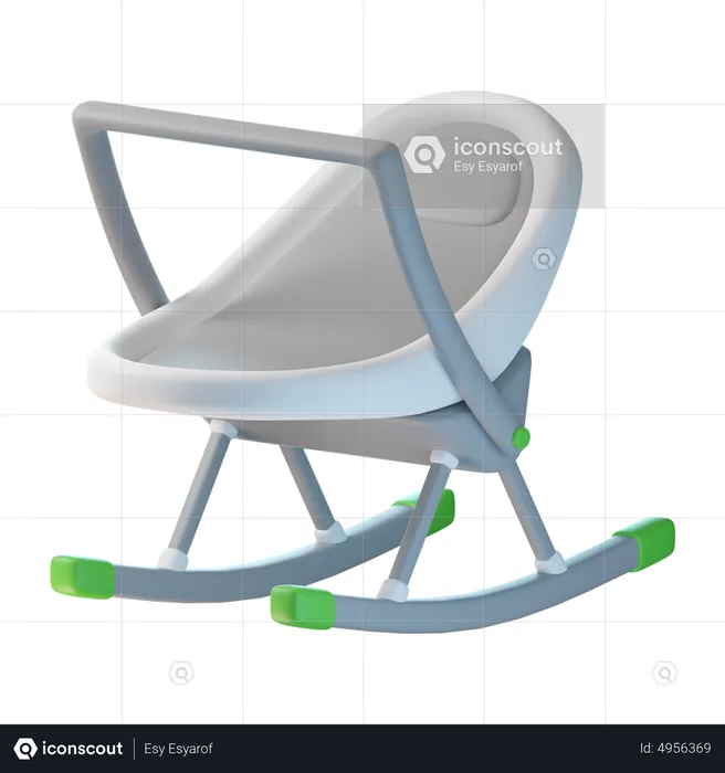 Baby Rocking Chair  3D Icon