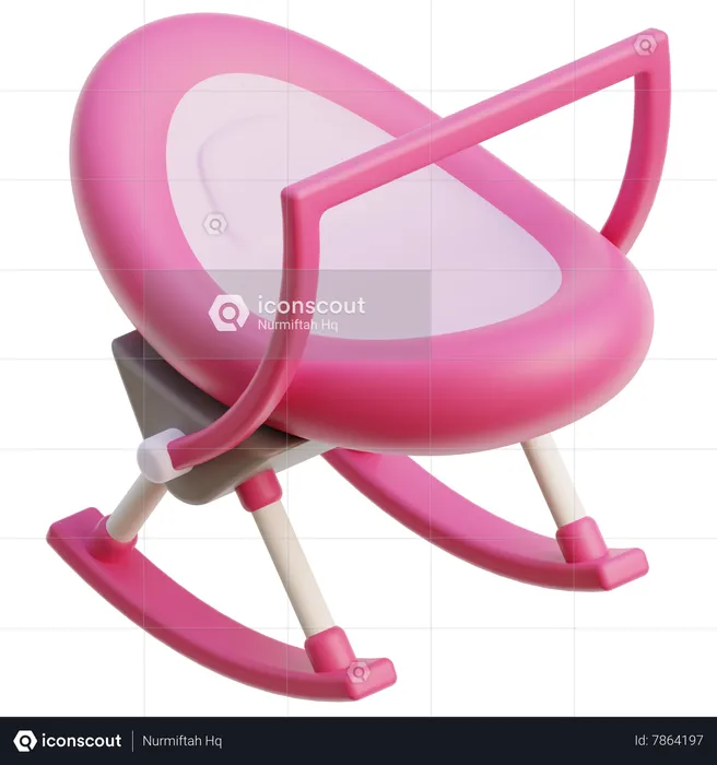 Baby Rocking Chair  3D Icon