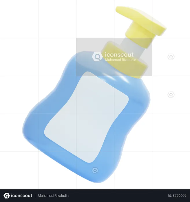 Baby shampoo bottle  3D Icon