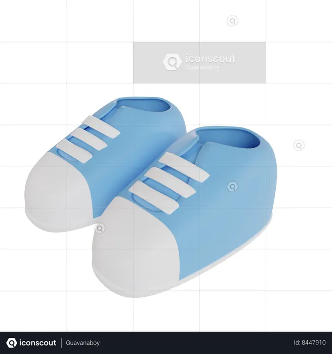 Baby shoes  3D Icon