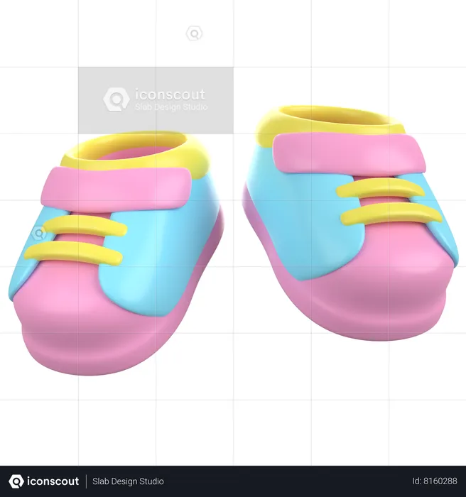 Baby Shoes  3D Icon