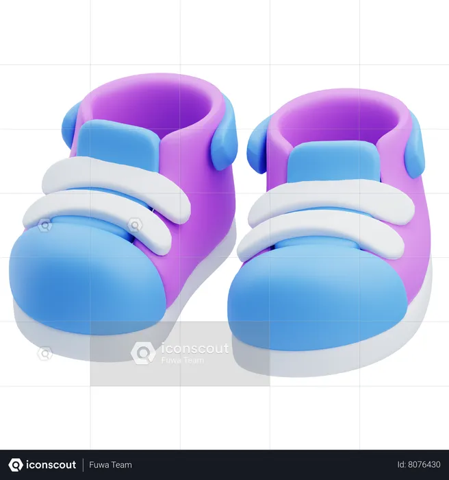 Baby Shoes  3D Icon