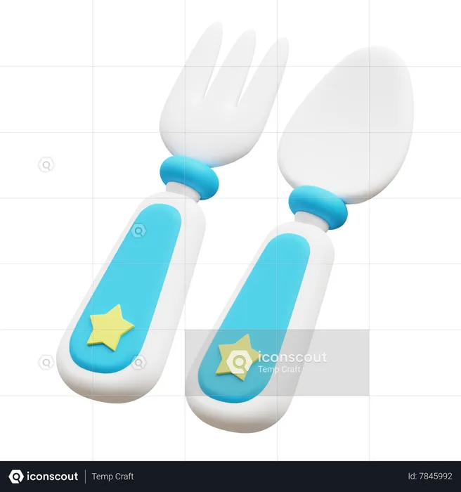 Baby Spoon  3D Icon