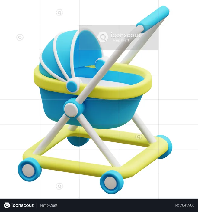 Baby Stroller  3D Icon