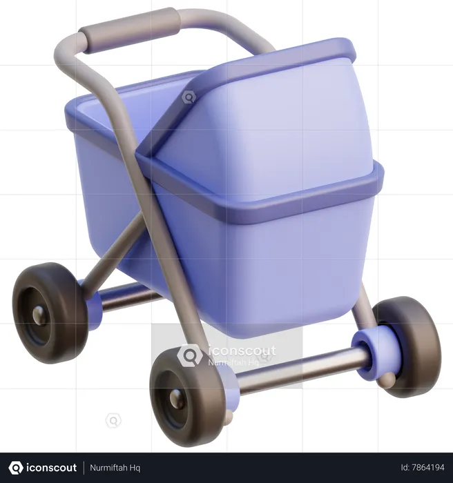 Baby Stroller  3D Icon