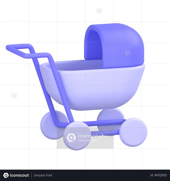 ベビーカー  3D Icon