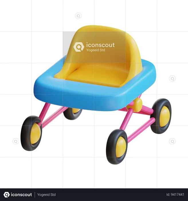 Baby Walker  3D Icon