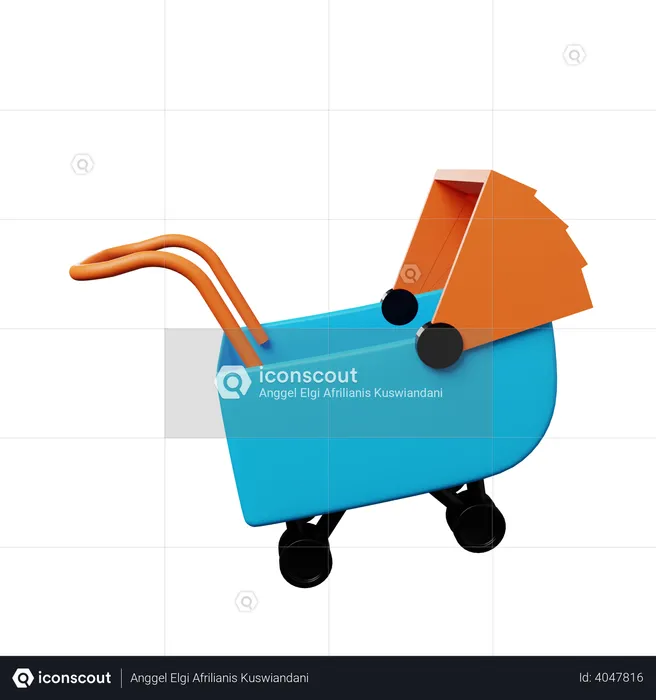 Babycart  3D Illustration