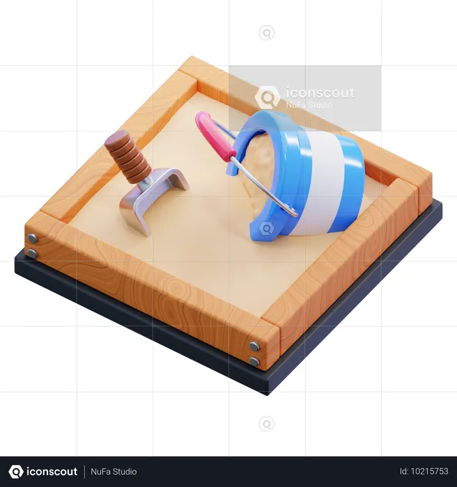 Bac à sable  3D Icon