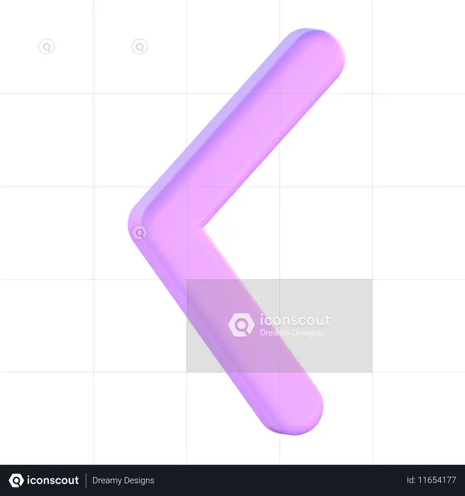 Back Arrow  3D Icon