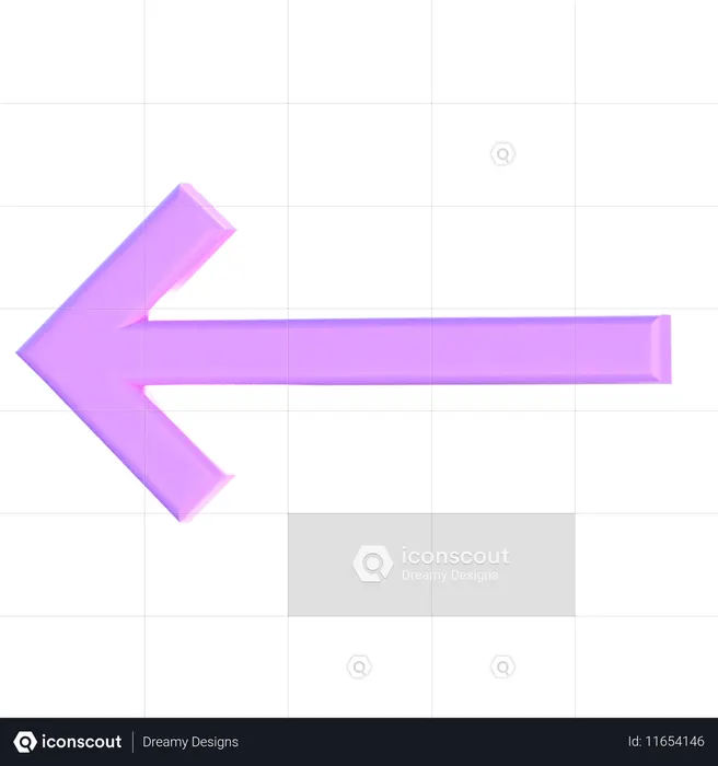 Back Arrow  3D Icon