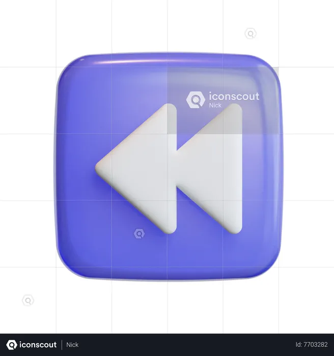 Back Arrow  3D Icon