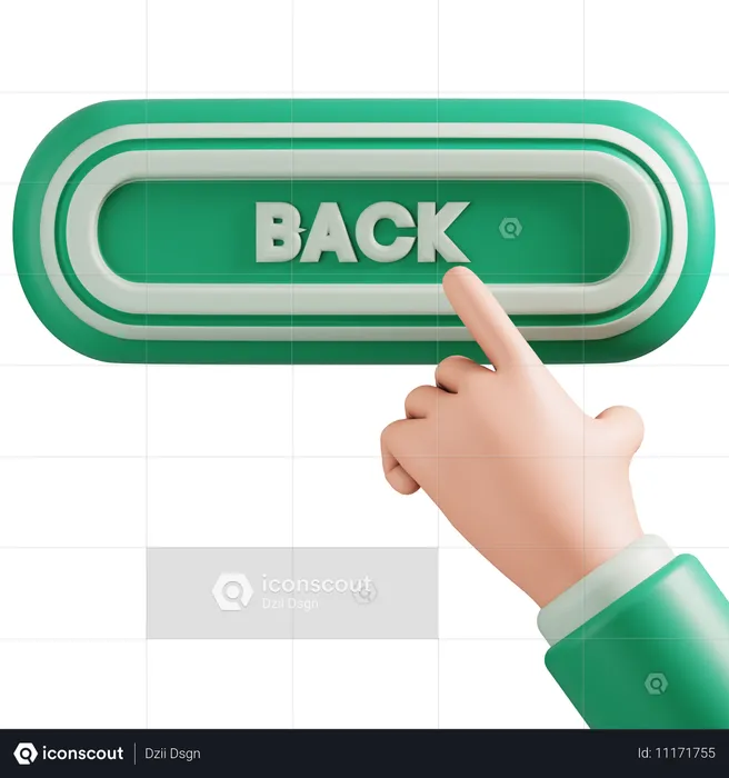 Back button  3D Icon